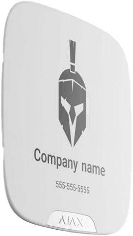 AJAX BRANDPLATE FOR STREETSIREN DOUBLEDECK WHITE AJAX BRANDPLATE FOR STREETSIREN DOUBLEDECK WHITE